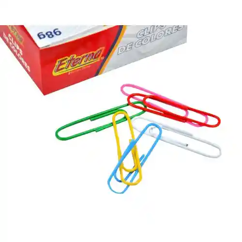 Gancho Jumbo Clips De 50mm Colores, 98gr