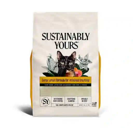 Arena Ecologica Sustainably Yours Multi-cat Granos Grandes 12 Kg