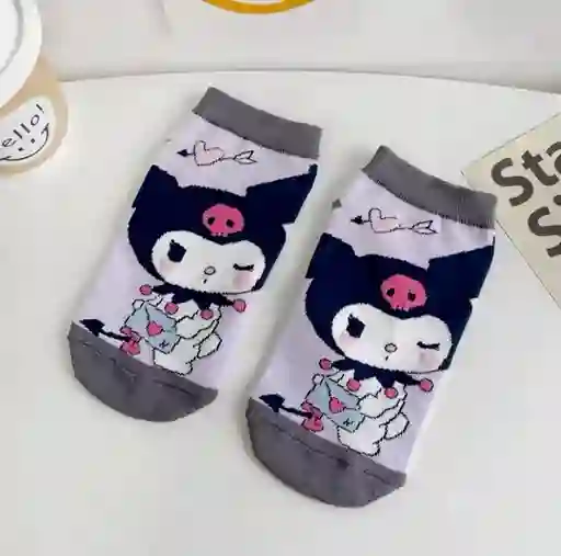 Medias Tobilleras Kuromi Sanrio