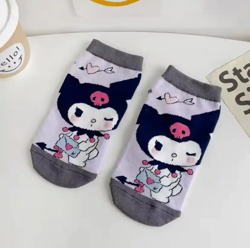 Medias Tobilleras Kuromi Sanrio