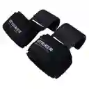 Kit X2 Straps Gancho Agarre Correas Levantamiento Pesas Gym Negro