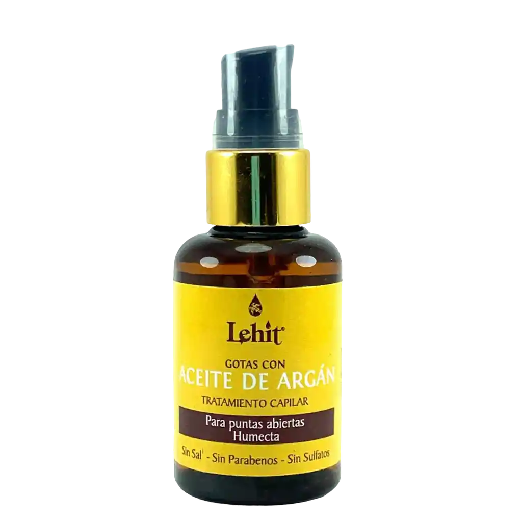 Gotas Con Aceite De Argan Tratamiento Capilar Para Puntas Abiertas - X50ml Lehit