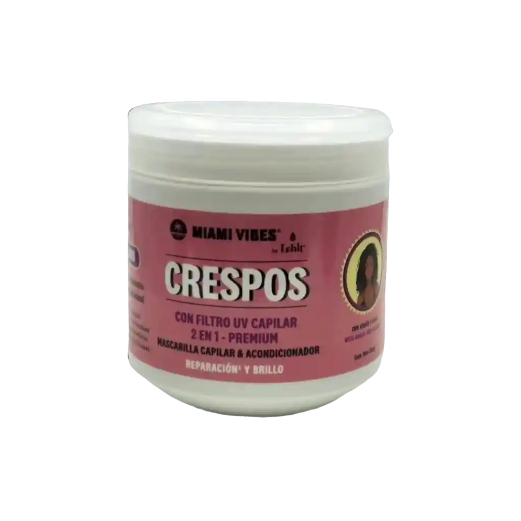 Mascarilla Capilar Y Acondicionador 2 En 1 Premium Para Cabellos Crespos - X500gr Lehit