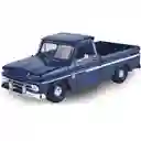 Carro Coleccionable Chevrolet C 10 1966 Azul Descapotable Modelo Coche Juguete Fiesta Regalos, Colección