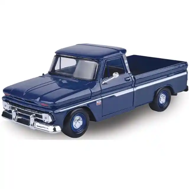 Carro Coleccionable Chevrolet C 10 1966 Azul Descapotable Modelo Coche Juguete Fiesta Regalos, Colección