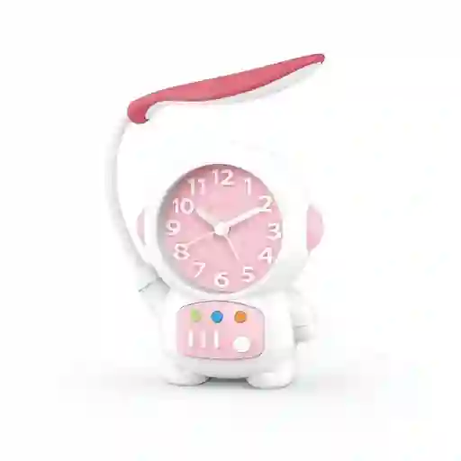 Lampara Astronauta Reloj Escritorio Mesa Unisex Recargable