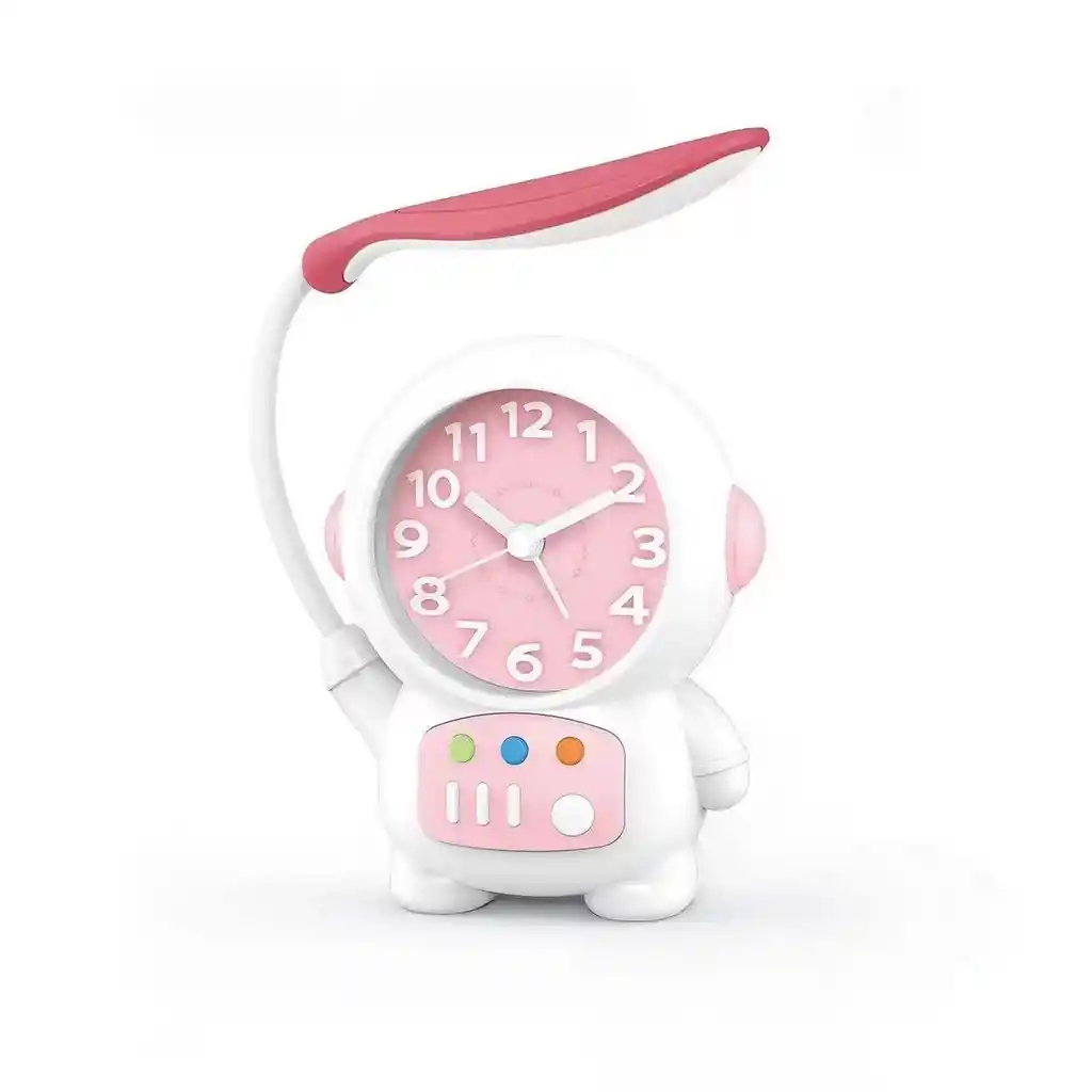 Lampara Astronauta Reloj Escritorio Mesa Unisex Recargable