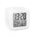 Reloj Despertador Digital Cubo Luces Temperatura + Baterias