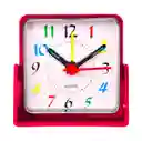 Reloj De Mesa Despertador Portatil Cuadrado Quartz + Bateria