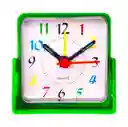 Reloj De Mesa Despertador Portatil Cuadrado Quartz + Bateria