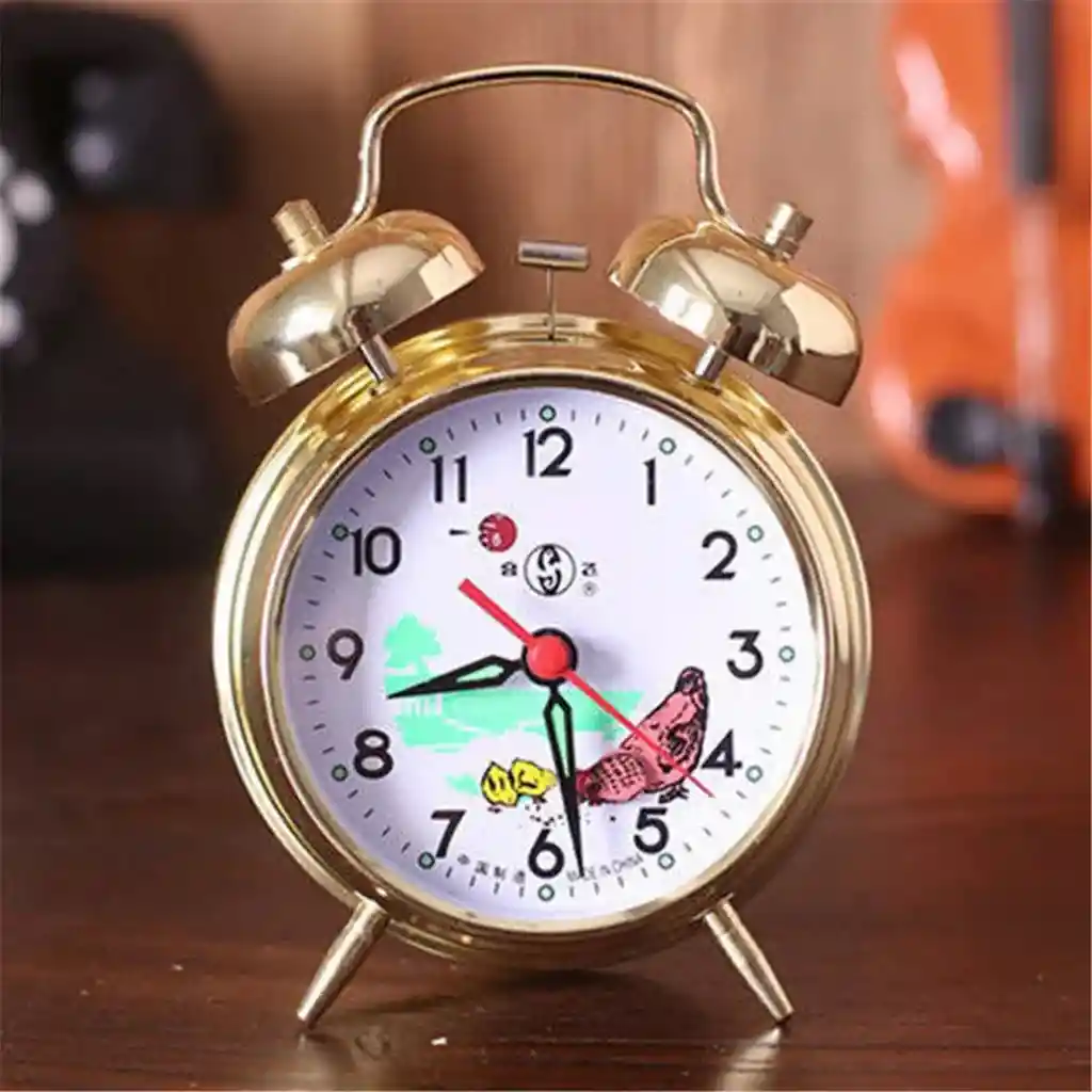 Reloj De Mesa Clasico Alarma Decoracion Minimalista +bateria