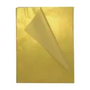 Papel Seda Dorado Por Pliego Tamaño 50*70cm