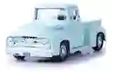 Carro Coleccionable Ford F100 1955 Azul Claro Modelo Coche Juguete Fiesta Regalos, Colección