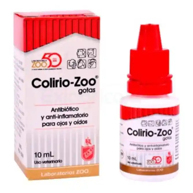 Colirio-zoo Gotas. Antibiotico Y Anti-inflamatorio Para Ojos Y Oidos ...