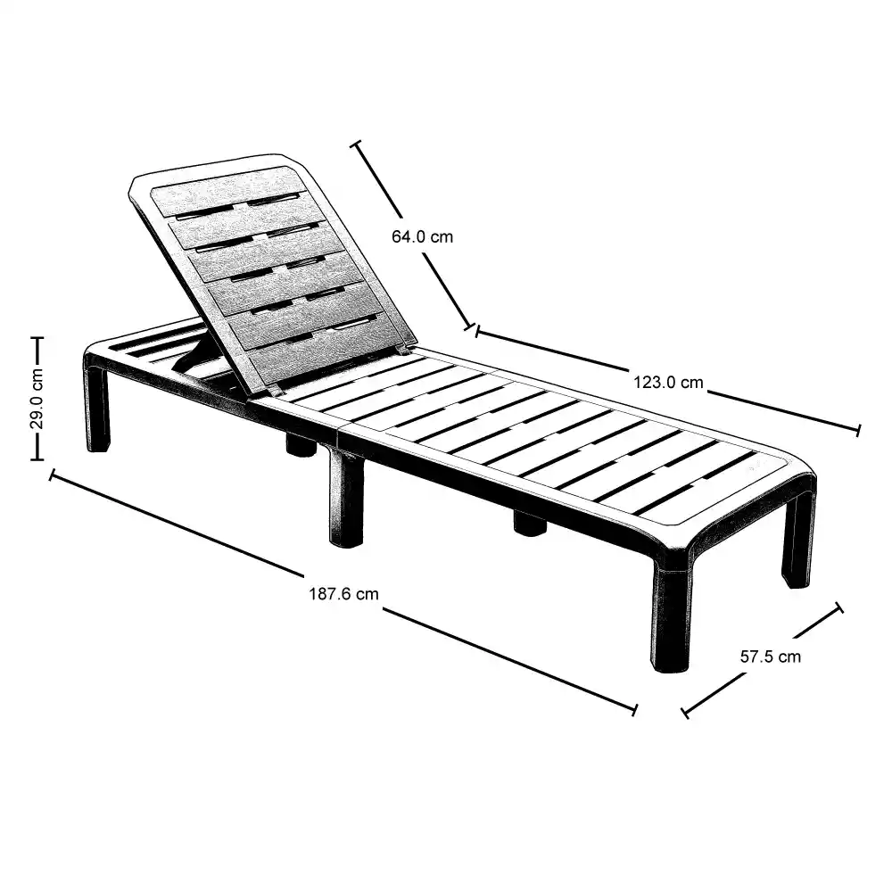 Cama Asoleadora Barú Blanca