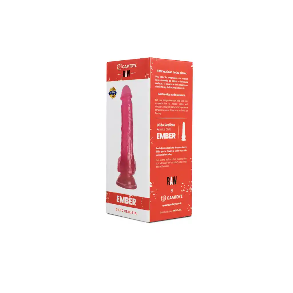 Dildo Realista Ember Rosado 20.5 Cm Camtoyz