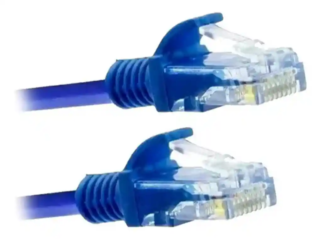 Cable De Red Cat 5e De 2 Mts Color Azul