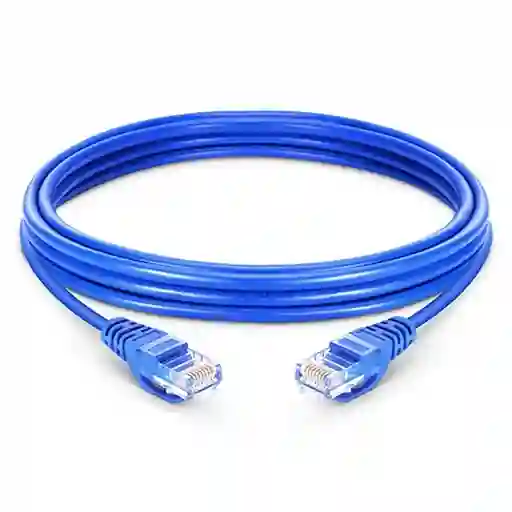 Cable De Red Cat 5e De 2 Mts Color Azul