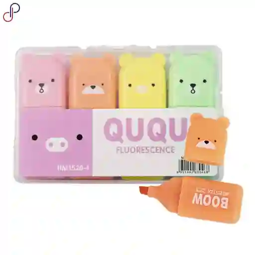 Resaltador Ositos X 4