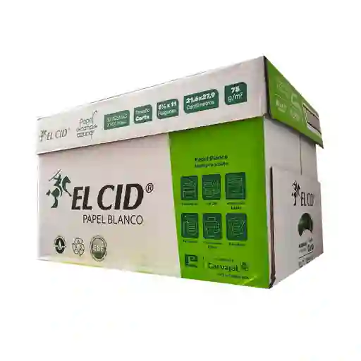 Caja De Resma Carta El Cid 75 Gr