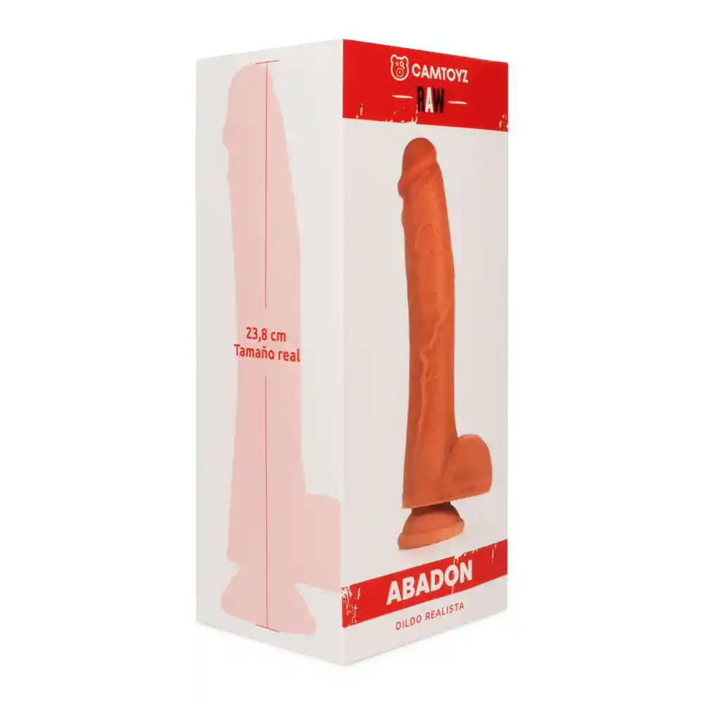 Dildo Realista Abadon Piel 23.8 Cm Camtoyz