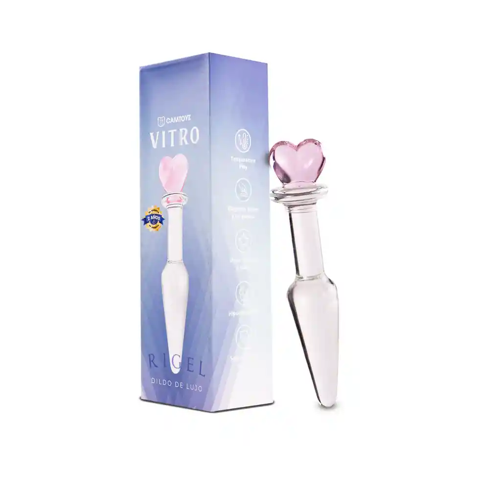 Dildo Vitro De Vidrio Rigel Camtoyz