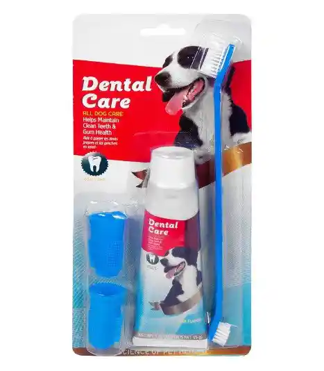 Kit De Crema Dental Y Cepillo Para Perro