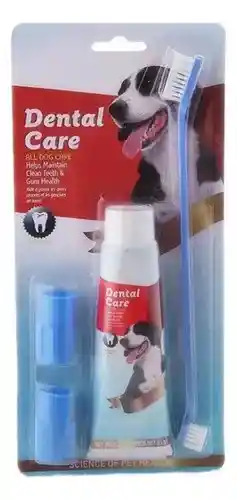 Kit De Crema Dental Y Cepillo Para Perro