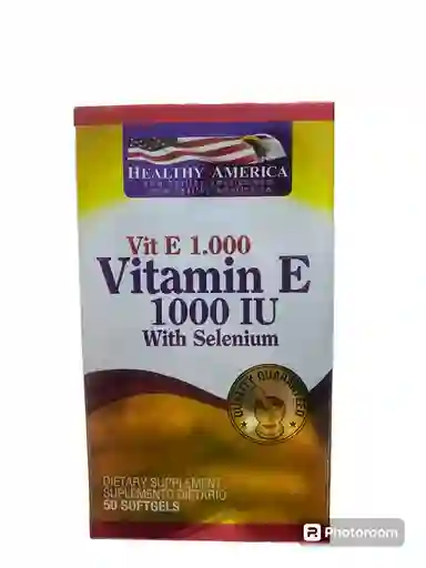 Vitamina E (con Selenio) 1000 Iu X 50 Softgels