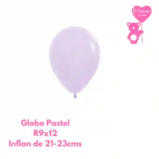 Globo O Bomba Pastel Mate Lila Sempertex R9x12