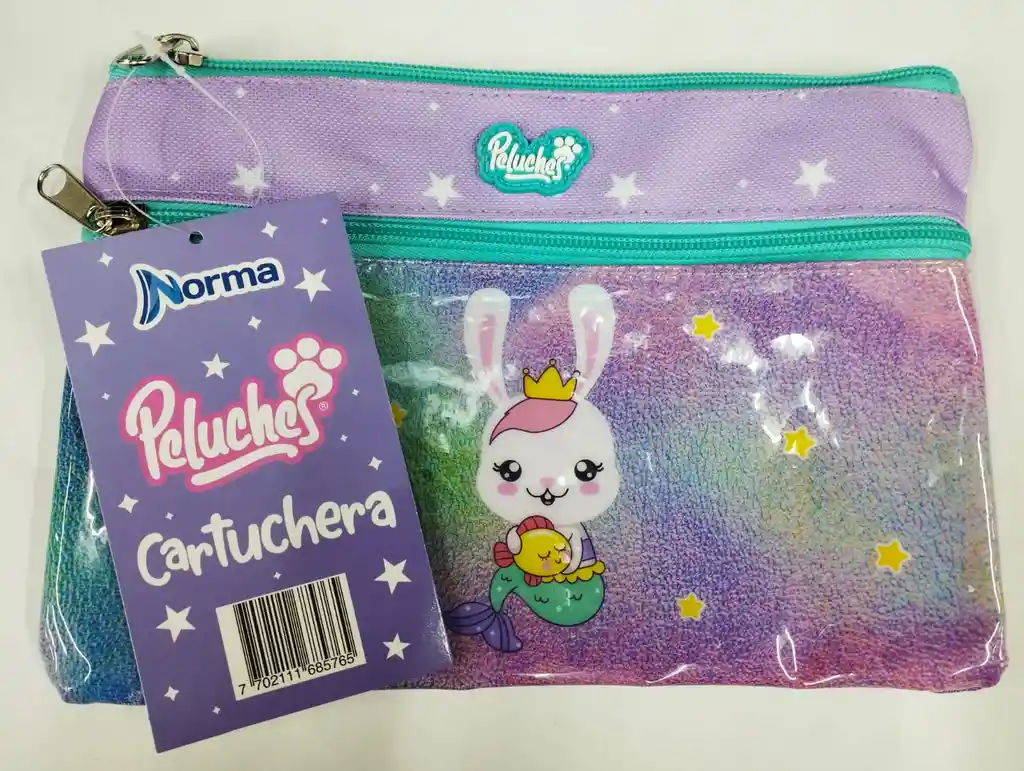 Cartuchera Peluche Doble Bolsillo Norma