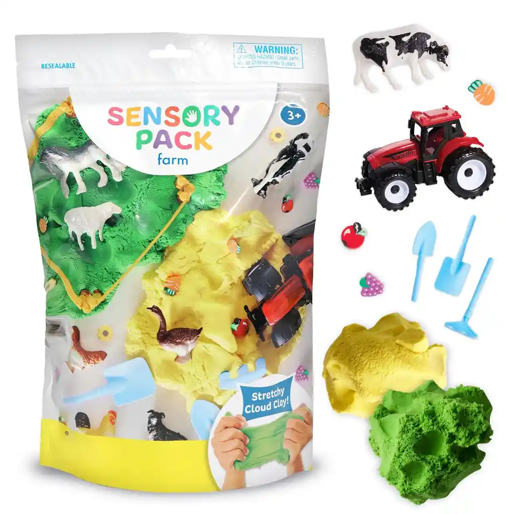 Paquete Sensorial Granja Juego Sensorial Portátil Para Niños