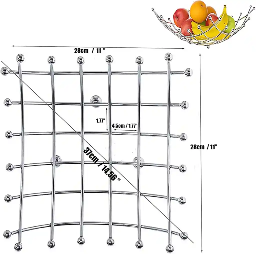 Canastilla Para Frutas Y Verduras Acero Inoxidable