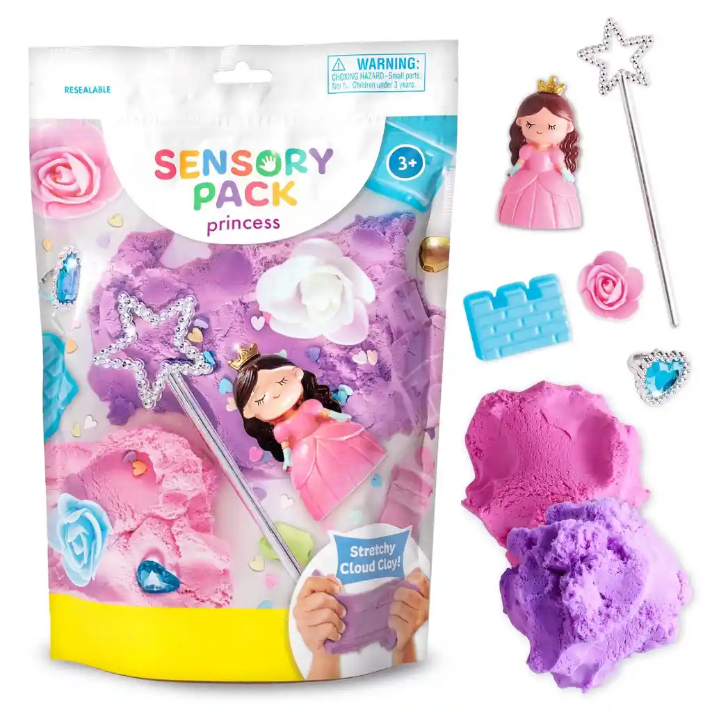 Paquete Sensorial Princesa Juego Portátil Para Niños