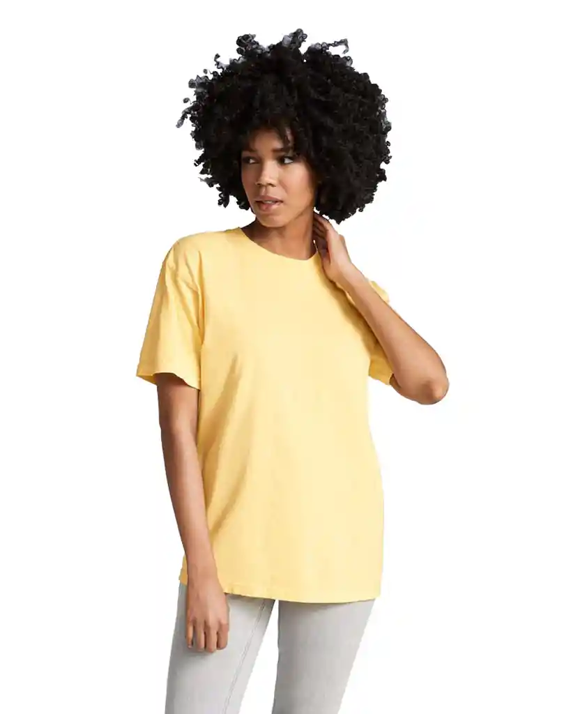 Comfort Colors Camiseta Adulto Amarillo Claro Talla L Ref.1717