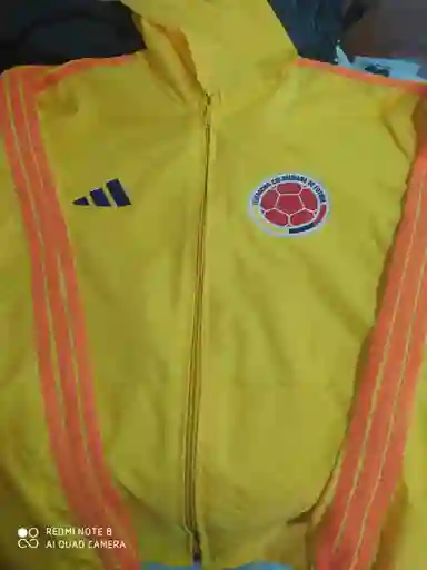 Chaqueta Corta Vientos Selección Colombia🥅🤾🏼‍♂️ Nacional / Amarilla/talla Xl