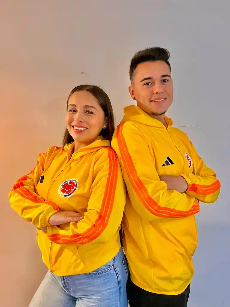 Chaqueta Corta Vientos Selección Colombia🥅🤾🏼‍♂️ Nacional / Amarilla/talla Xl