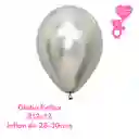 Globo Reflex Plata Sempertex R12x12