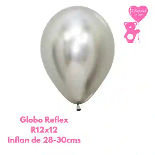 Globo Reflex Plata Sempertex R12x12