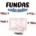 Fundas De Almohada En Satin Premium Set X 2 Moradas