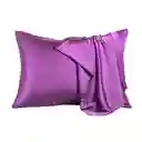 Fundas De Almohada En Satin Premium Set X 2 Moradas