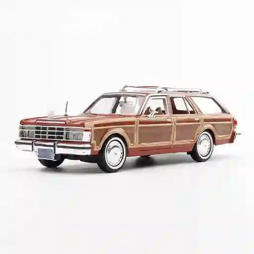 Carro Coleccionable Chrysler Lebaron Town Country Wagon 1979 Marrón Modelo Coche Juguete Fiesta Regalos, Colección