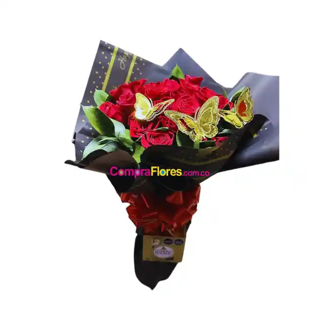 Bouquet Rosas Y Chocolates