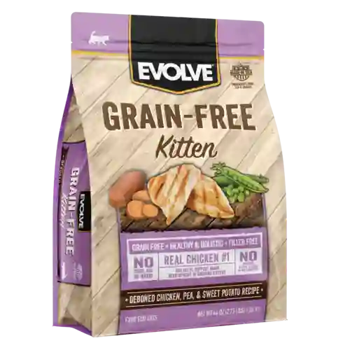 Evolve Alimento Para Gato Grain Free Kitten Chicken Pollo 2.75 Lbs Evolve Cat Evolve Gatos