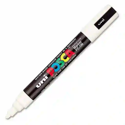 Posca Pc5m Blanco Unidad