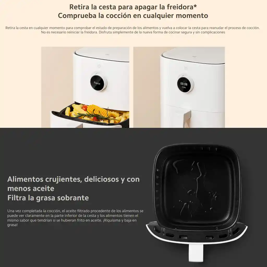 Xiaomi Mi Smart Air Fryer 3.5l, Freidora De Aire Inteligente