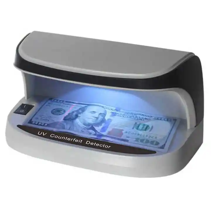 Probador Detector Billetes Falsos Recargable, Uv Lupa Sensor 110