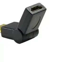 Adaptador Hd De Hdmi Macho A Hdmi Hembra 1080p Codo Adjustable