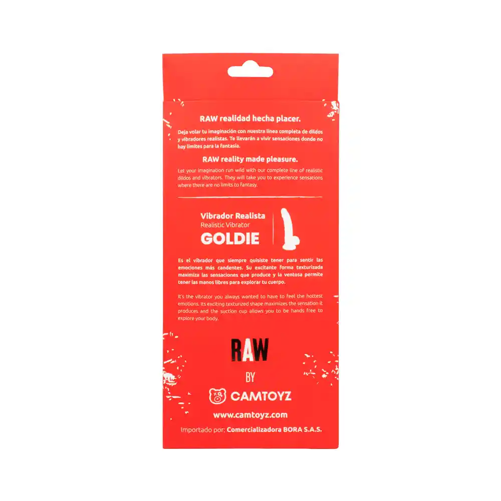 Vibrador Realista Goldie Café 19 Cm Camtoyz