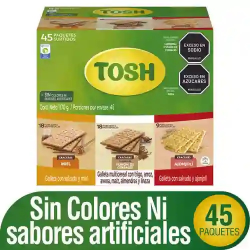 Tosh Crackers Surtidas 45 Unidades